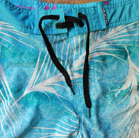 Maui And Sons Board Shorts 4 Way Stretch Men's‎ 32 Multicolor EUC Beach Swimwear - Picture 5 of 7